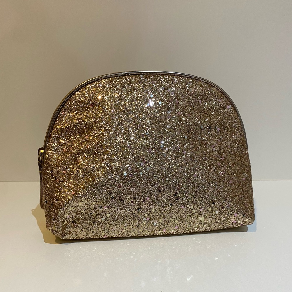 Glittery Gold Cosmetic Bag